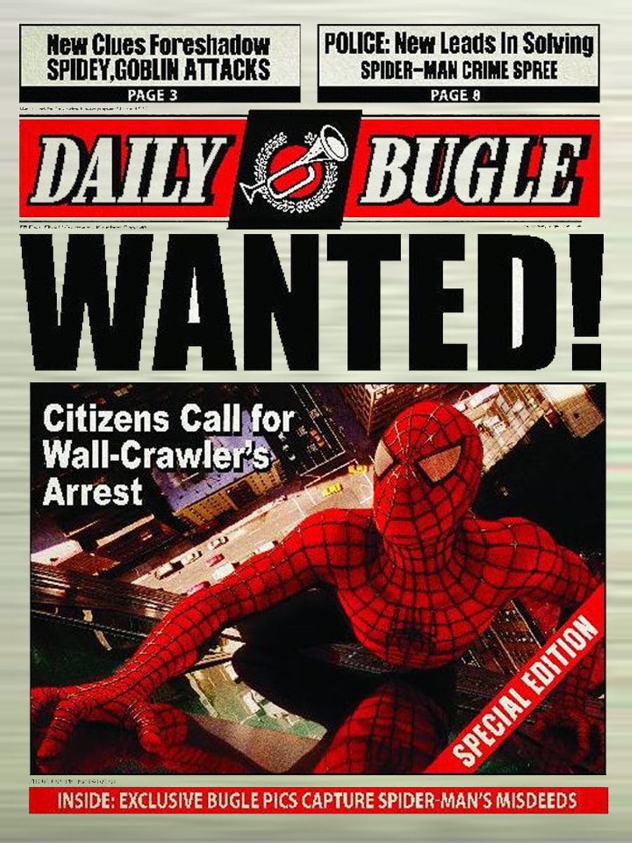 Daily Bugle Spider Man Lenticular Poster