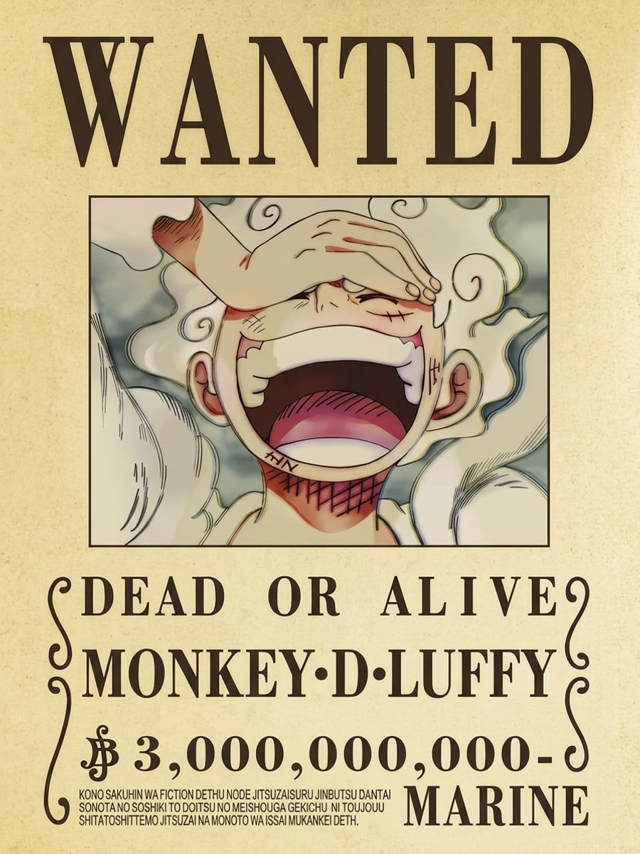 One Piece Luffy Lenticular Poster - Sağ görünüm